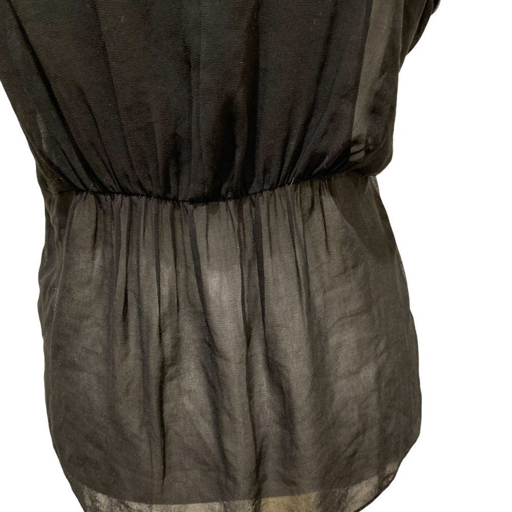 Guess Womens Top XS Grey Multi Embellished Foil Sleeveless Lightweight - Picture 10 of 15